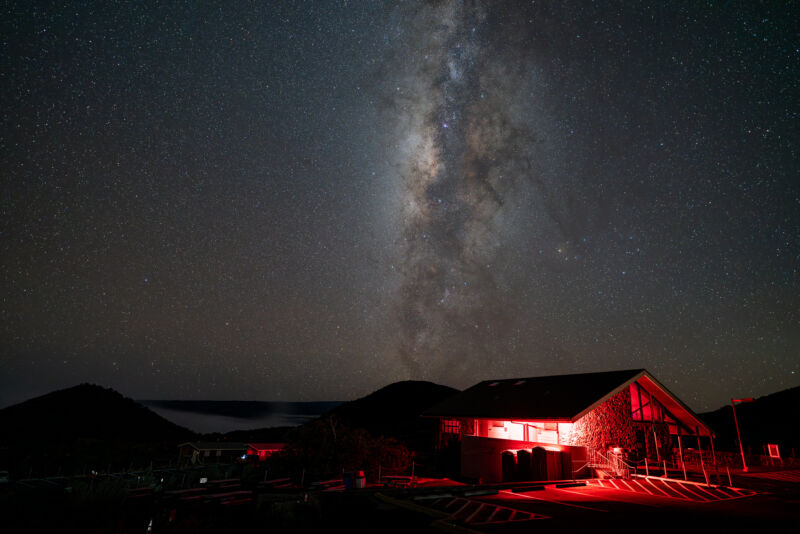 The Milky Way above Mauna Kea.
