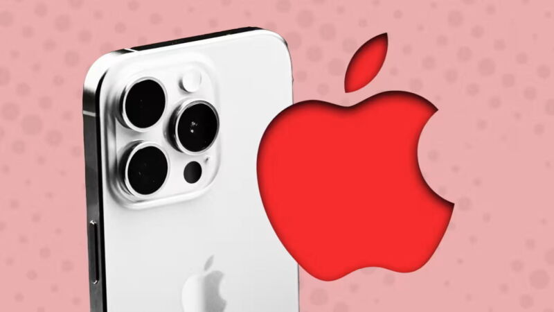 montaje del iPhone y el logo de Apple