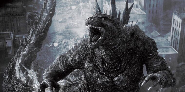 Regardez Godzilla Minus One en noir et blanc éblouissant lors d'une diffusion limitée aux États-Unis