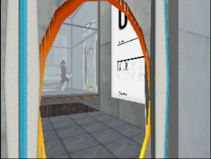 Window open inside Portal 64