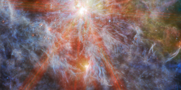 Daily Telescope: Prachtig beeld van een sterrenhoop in een nabijgelegen sterrenstelsel