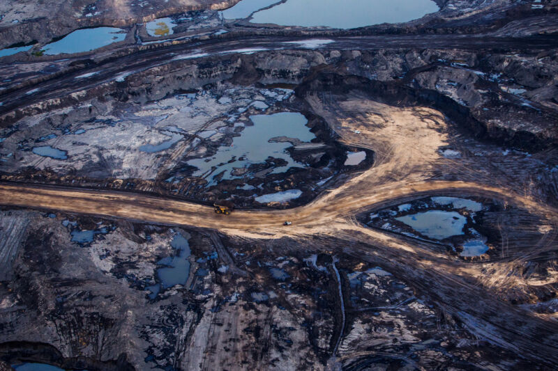 Aerial Views Of Oil Sands Operations