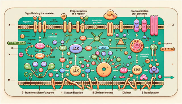 Figure 2 is supposed to be a diagram of the JAK-STAT signaling pathway.