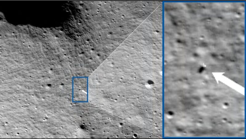 NASA's LRO found <em>Odysseus</em> on the Moon.
