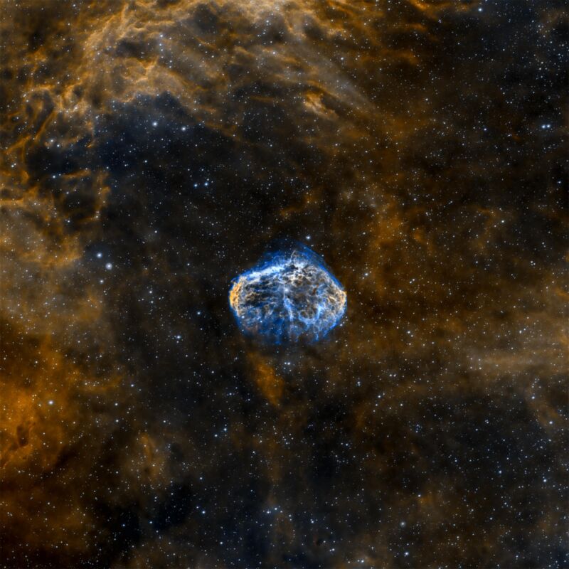 The Crescent Nebula.