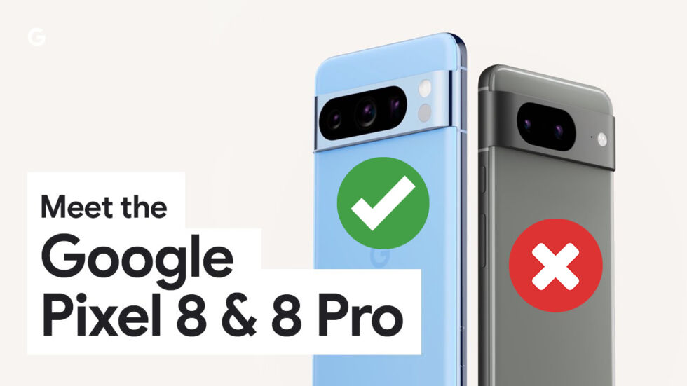 The bigger Pixel 8 Pro gets the latest AI features. The smaller model will have it locked behind a developer option.