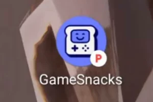 Google's GameSnacks icon, with a "P" badge indicating it only works while parked. 