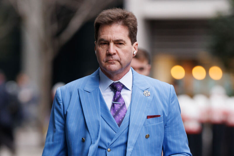Dr. Craig Wright arrives at the Rolls Building, part of the Royal Courts of Justice, on February 06, 2024, in London, England. 