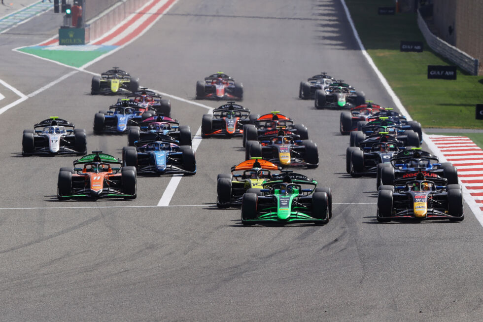 If F1 is too predictable for you, F2 might be what you need. The racing is extremely close! 