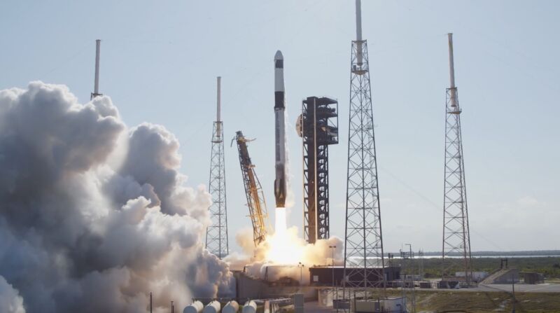 A Falcon 9 rocket lifts off Thursday from Cape Canaveral, Florida.