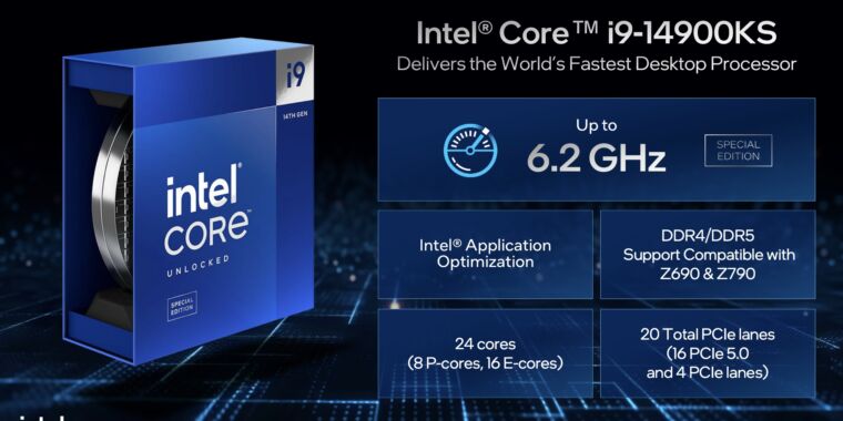 Intel’s 6.2 GHz Core i9-14900KS is a reminder of why the MHz wars ended