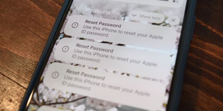 “MFA Fatigue” assault targets iPhone house owners with countless password reset prompts