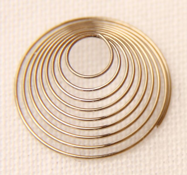 The spring of a topre switch.