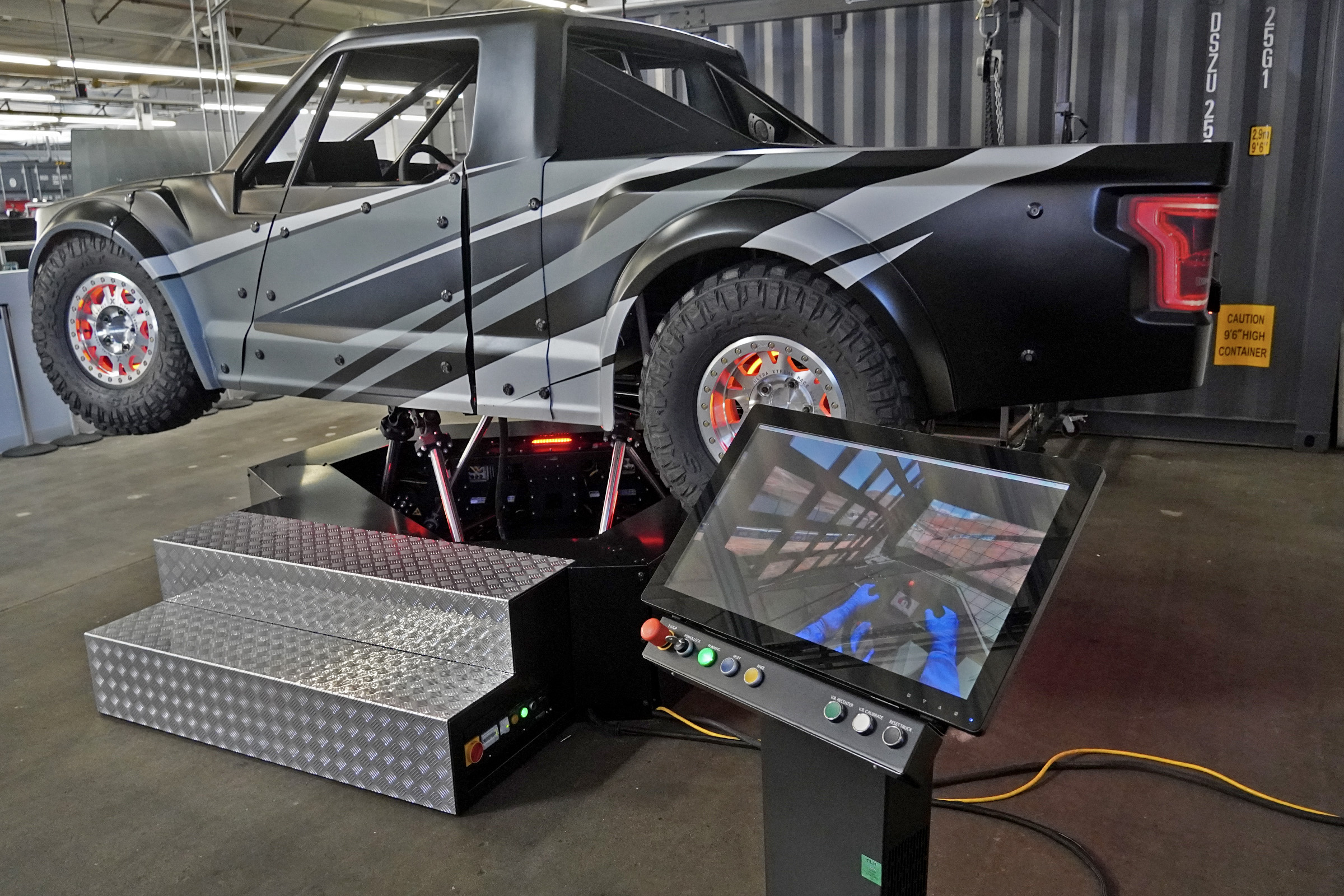 Behind the wheel of CXC’s $600,000 off-road racing simulator