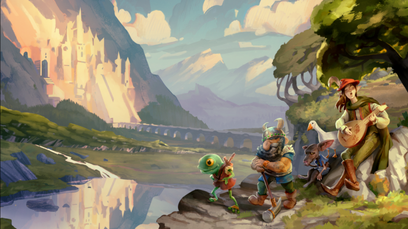 Key art for Dwarf Fortress' Adventure Mode