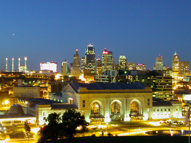 Downtown Kansas City, Missouri, which is part of Jackson County.