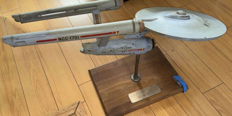 photo of Long-lost model of the USS Enterprise returned to Roddenberry family image