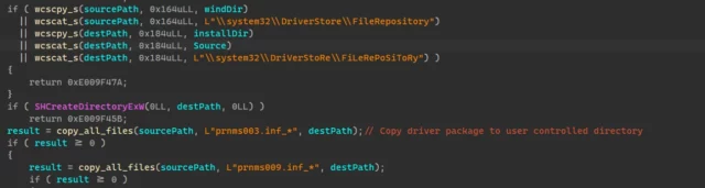GooseEgg binary adding driver stores to an actor-controlled directory.