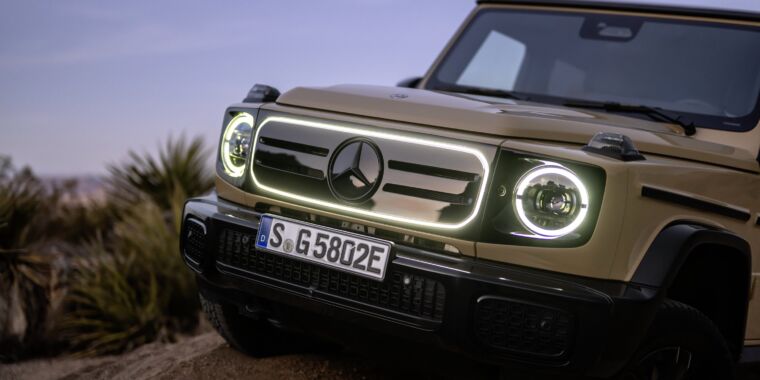 photo of Mercedes’ electric G-Wagon is more capable than the gas version image