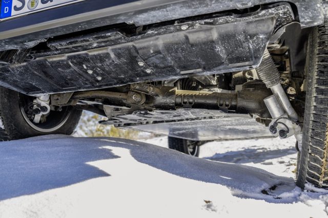a look at the Mercedes G-Wagon underbody