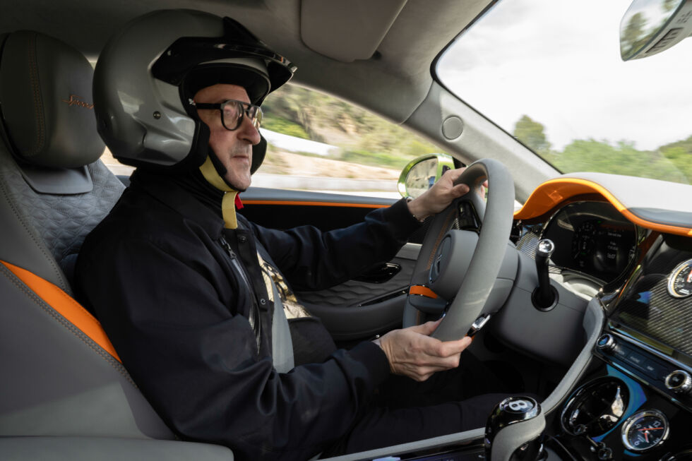 Treacherous conditions at Castelloli couldn't faze the Continental GT Speed.