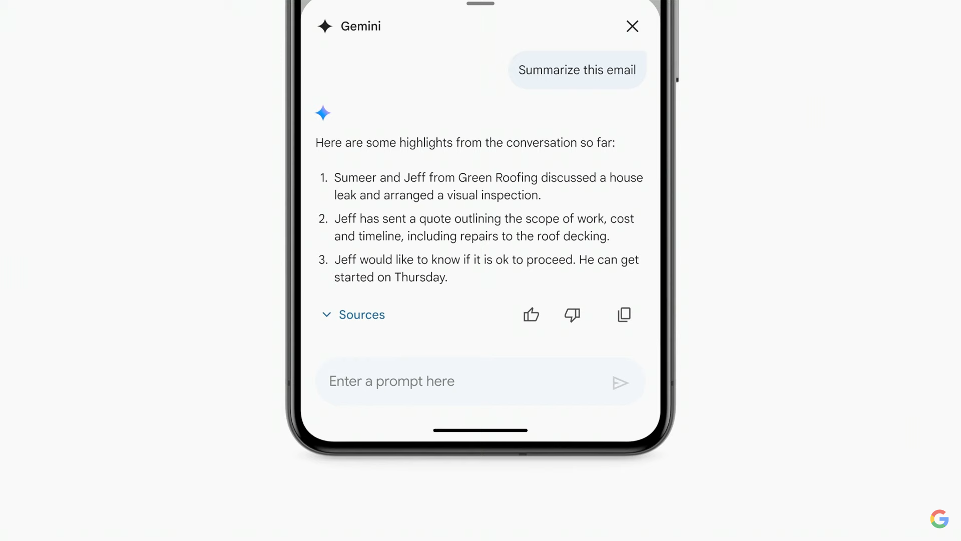 AI in Gmail will sift through emails, provide search summaries, send emails