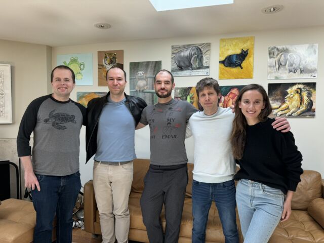 An image tweeted by Ilya Sutskever with this resignation announcement from OpenAI. From left to right: OpenAI Chief Scientist Jakub Pachocki, President Greg Brockman (on leave), Sutskever (now former Chief Scientist), CEO Sam Altman, and soon-to-be former CTO Mira Murati.