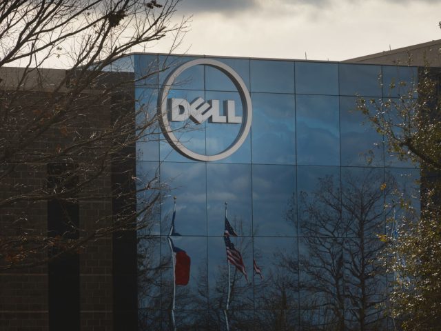 Signage outside Dell Technologies headquarters in Round Rock, Texas, US, on Monday, Feb. 6, 2023.