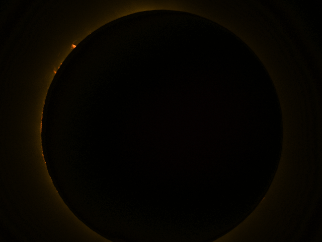 Solar flares around the eclipse