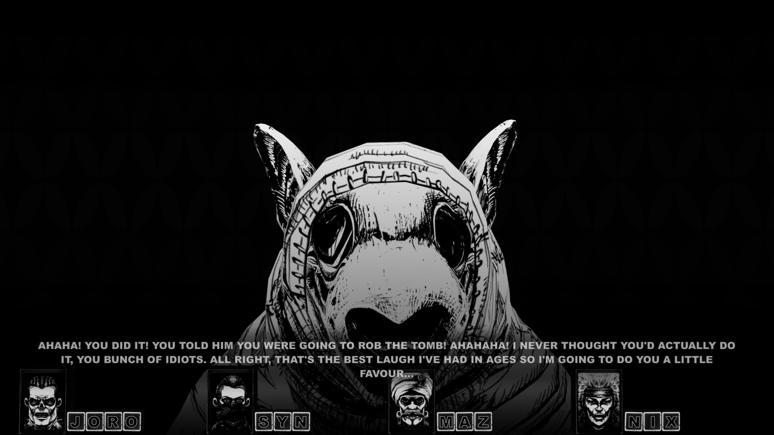 Cryptmaster is a dark, ridiculous RPG test of your typing and guessing skills