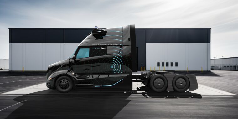 Volvo debuts its fully autonomous big rig truck powered by Aurora’s tech – Ars Technica