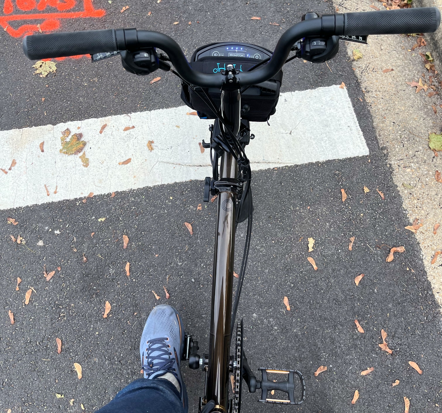 It's not your typical view, but the Brompton ride is far more functional than you'd think.