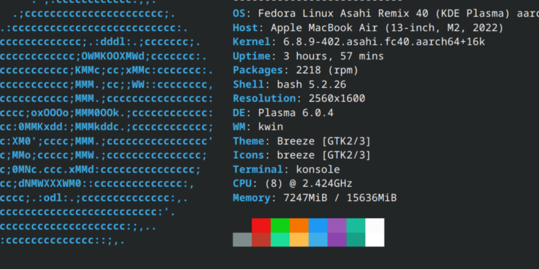 Fedora Asahi Remix 40 é outro grande avanço para Linux em Apple Silicon Macs