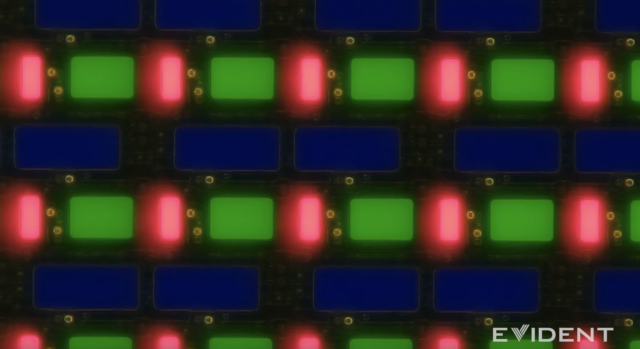 A closer look at the iPad Pro's pixel structure.