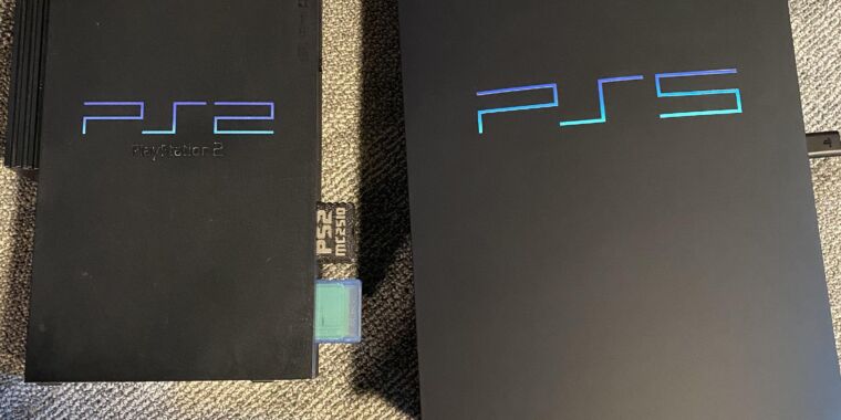 De vermelding van Sony verwijst naar originele en verbeterde PS2-emulatie op PS5