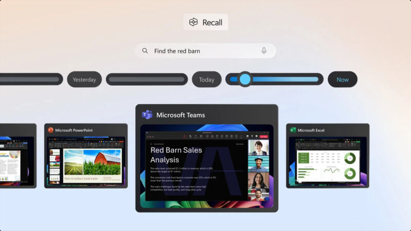 A screenshot of Microsoft's new 