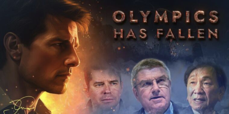 Agentes rusos utilizan al narrador Tom Cruise producido por IA para estropear los Juegos Olímpicos de verano