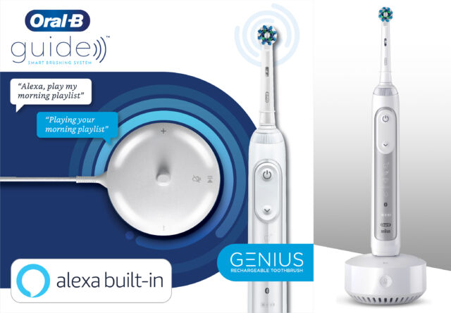 Oral-B debuted the Guide by highlighting its Alexa features.