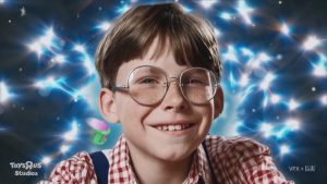 A screen capture from the partially AI-generated Toys "R" Us brand film created using Sora.