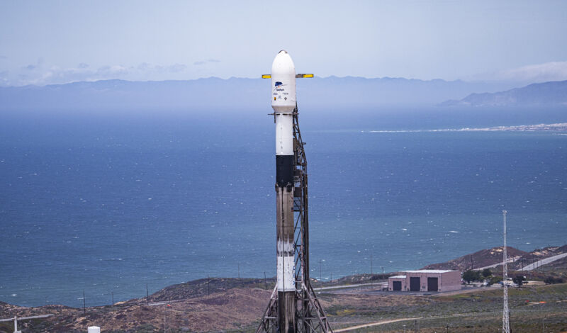The SARah-1 mission is seen on the launch pad in June 2022.