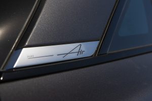 Pure Air badging on the Lucid Air