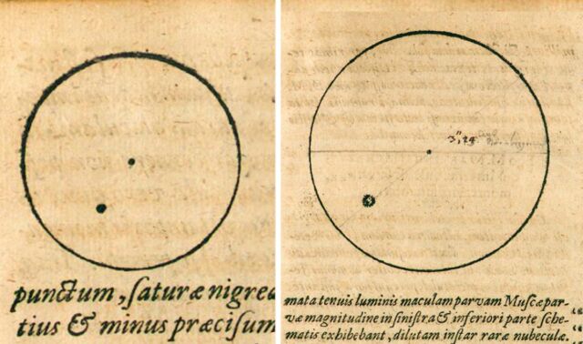 The earliest datable sunspot drawings based on Kepler's solar observations with camera obscura in May 1607.