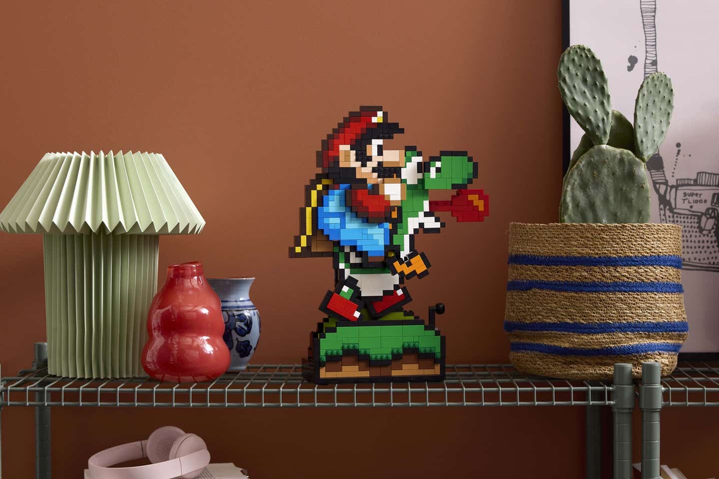 Lego s newest retro art piece is a 1 215 piece Super Mario World homage Ars Technica