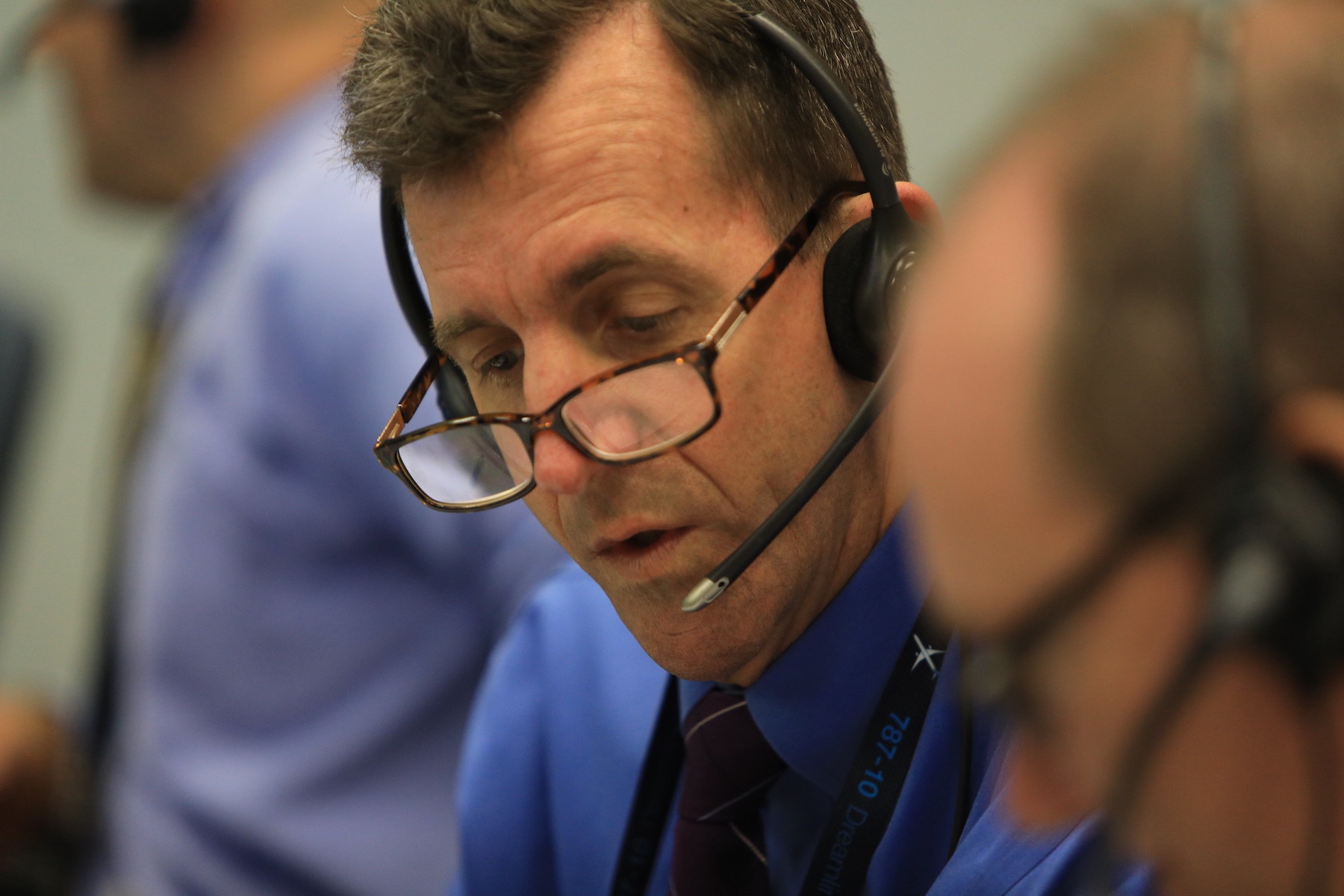 LeRoy Cain, Boeing's Starliner mission director and a former NASA flight director, during a mission simulation in 2019.