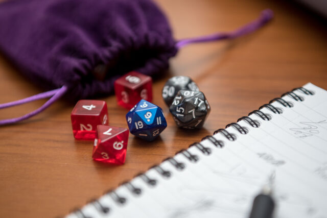 All you need is some polyhedral dice and a bit of imagination.