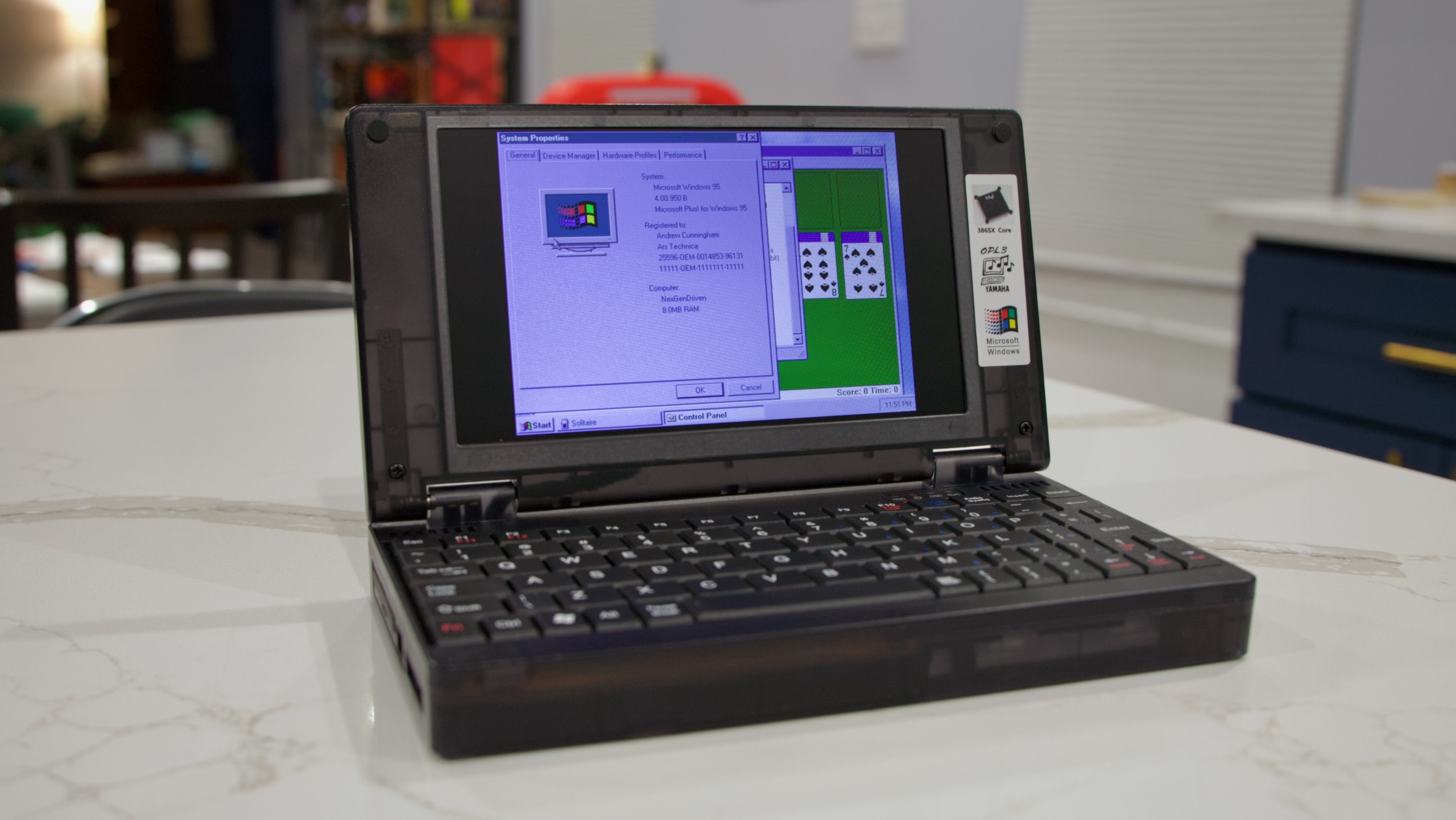 A few weeks with the Pocket 386, an early-‘90s-style, half-busted retro PC