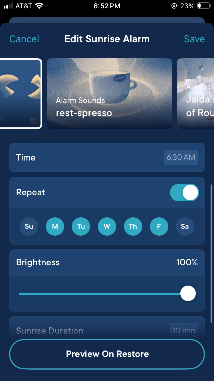 Sunrise alarm clock didn’t make waking up easier—but made sleeping more peaceful