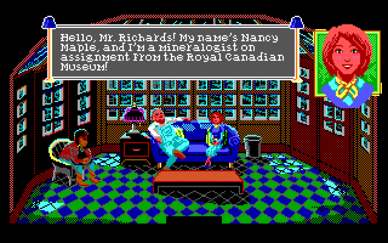 The Crimson Diamond is a wonderful EGA-like graphic adventure game for 2024