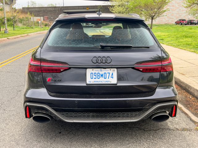 An Audi RS6 Avant rear end