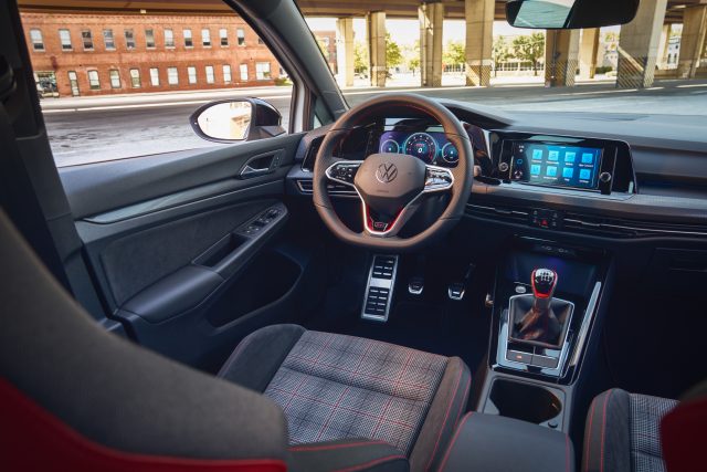 A VW Golf GTI interior